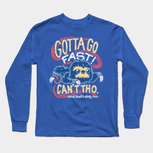 Retro Gaming Gotta Go Fast Sloth Long Sleeve T-Shirt